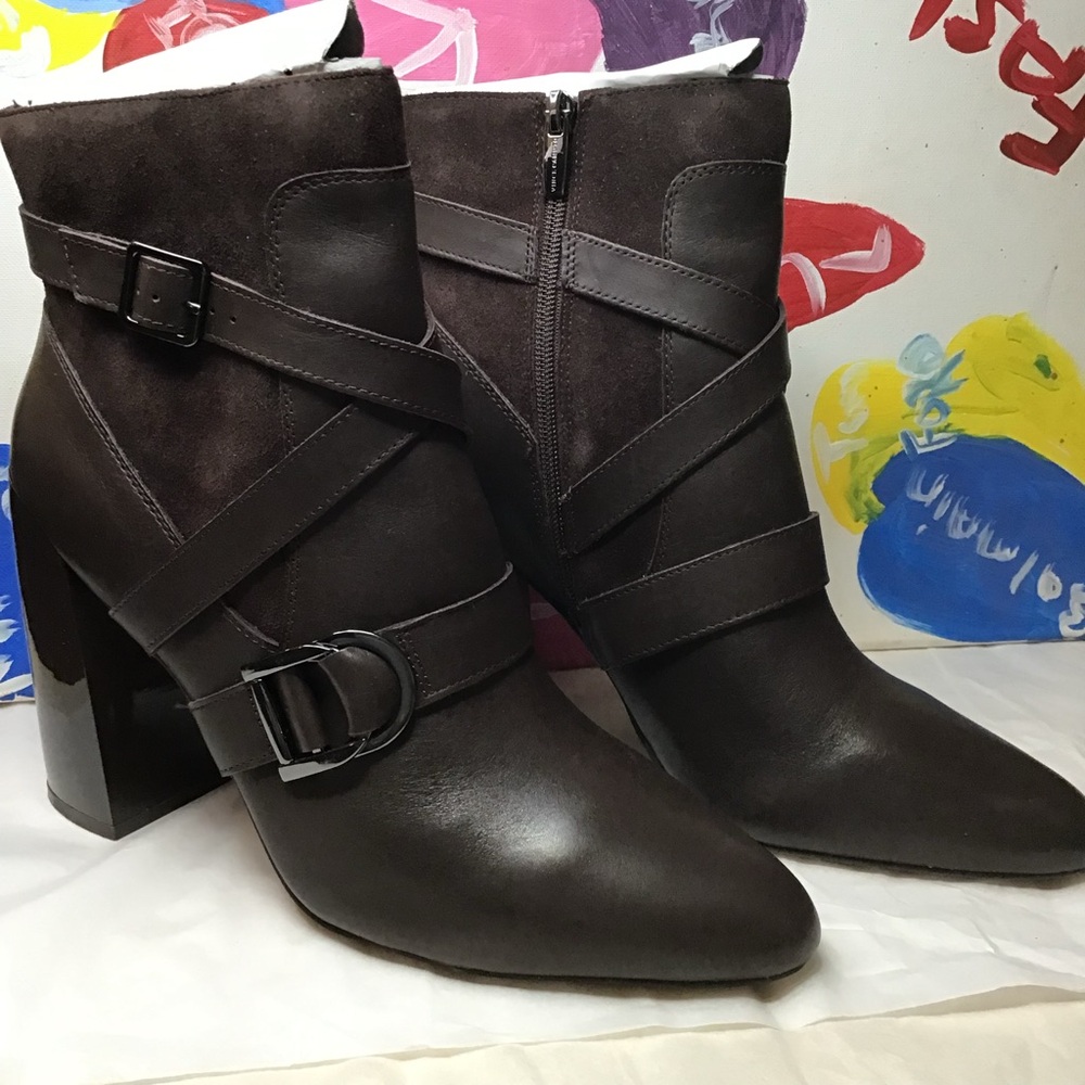 Vince Camuto Women's Brown Ankle Boots Size 12M - Picture 2 of 4